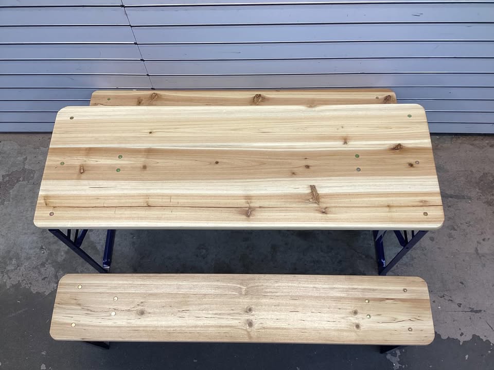 43.5-in Folding Wooden Kids Picnic Table And Bench