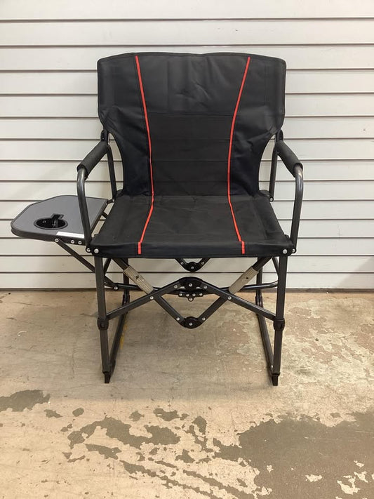 Folding Camping Chair with Side Table and Cup Holder with Carrying Bag