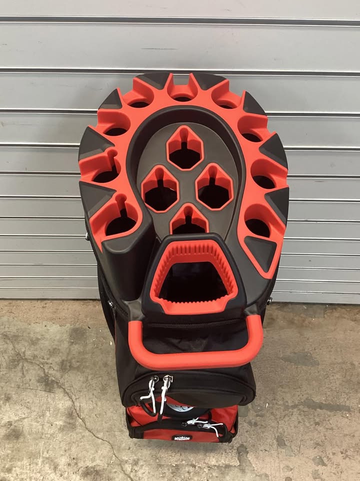Costway Molded Lock Top Golf Cart Bag with 14-Way Full Length Dividers and 11 Pockets