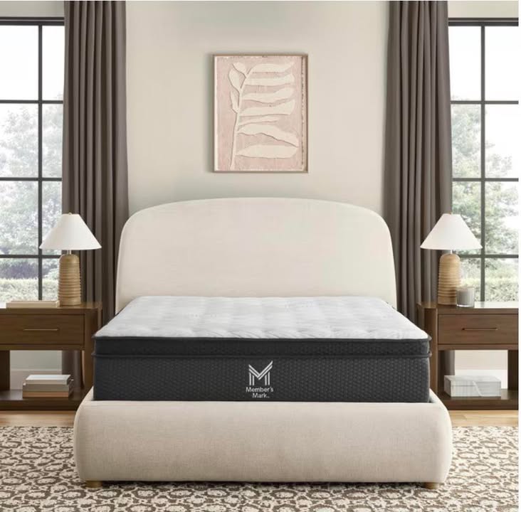 Member's Mark 13" Eurotop Hybrid Mattress Size King Medium Firmness
