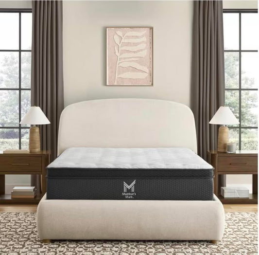 Member's Mark 13" Eurotop Hybrid Mattress Size King Medium Firmness