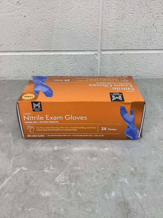 Member's Mark Nitrile Exam Gloves Size Large 200 ct.