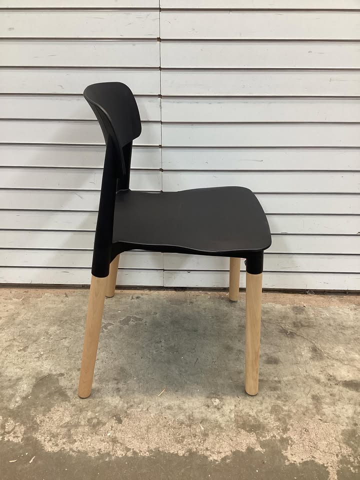 Giantex Wooden Dining Chairs Set of 4, Modern Dining Side Chairs Set w/Ergonomic Backrest, Wide Seat & Sturdy Wooden Legs