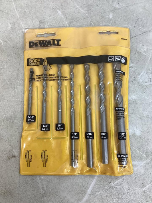 Dewalt Carbide Hammer Drill Bit Set (7-Piece)