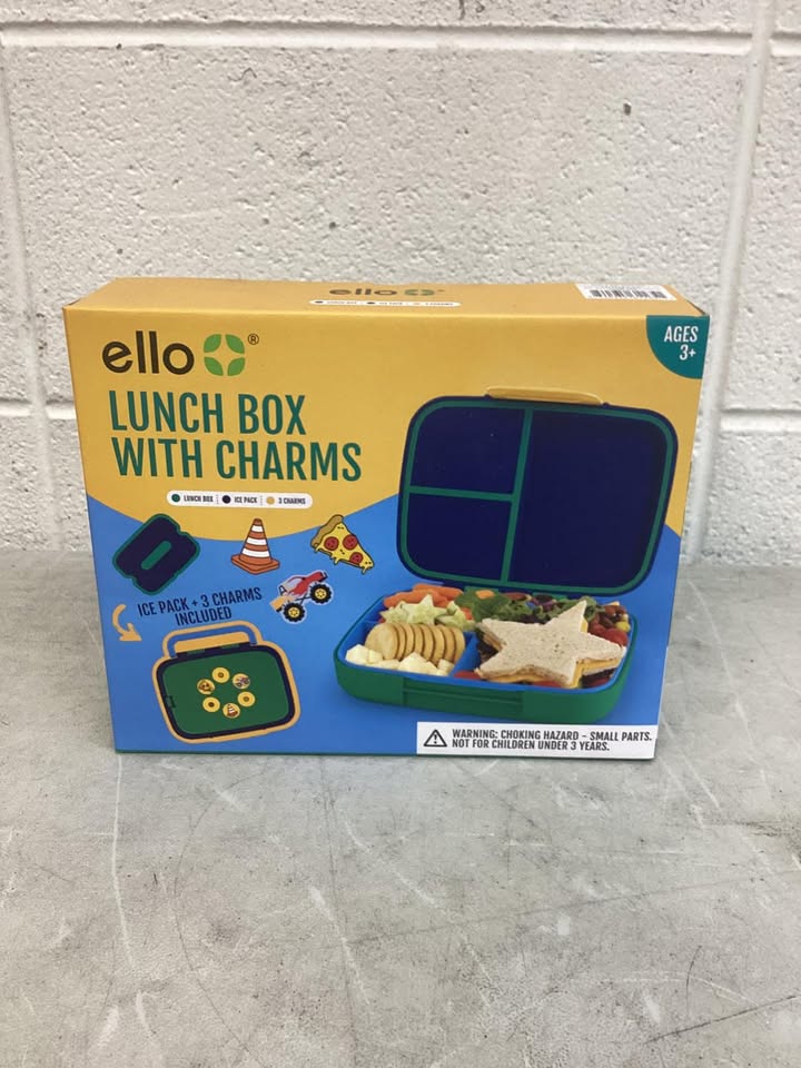 Ello Benni Kids Bento Lunch Box with Carry Handle & Ice Pack