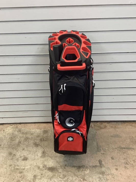 Costway Molded Lock Top Golf Cart Bag with 14-Way Full Length Dividers and 11 Pockets