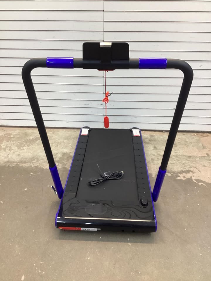 Costway SuperFit Treadmill Folding 2-in-1 No Armrests 2.25 HP App Connect Speaker LED Display and Remote Control