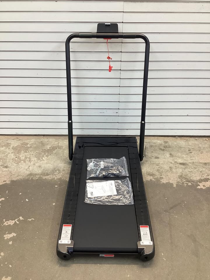 Costway SuperFit Treadmill Folding 2-in-1 No Armrests 2.25 HP App Connect Speaker LED Display and Remote Control