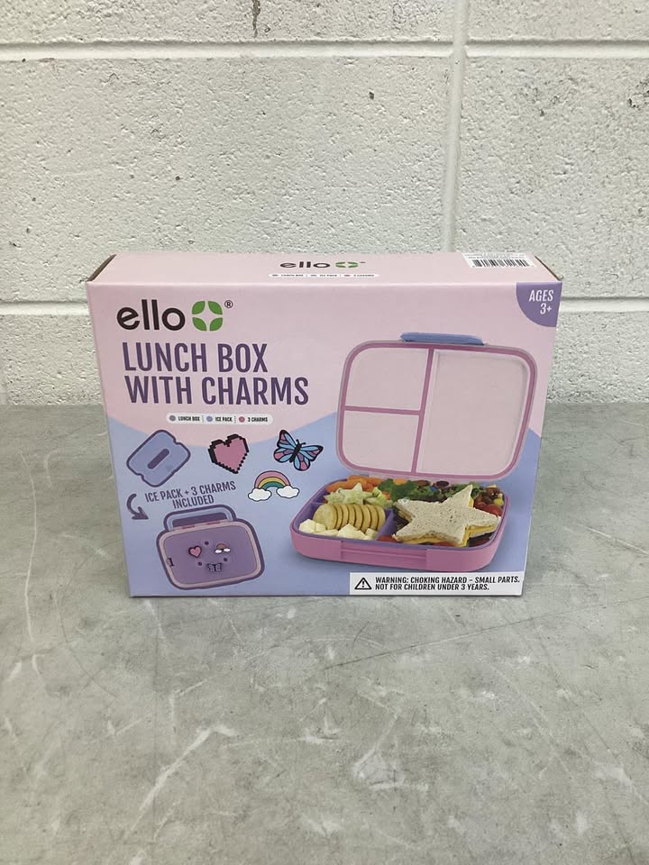 Ello Benni Kids Bento Lunch Box with Carry Handle & Ice Pack