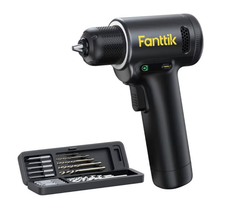Fanttik Cordless Electric Drill with Brushless Motor & Dual Screen