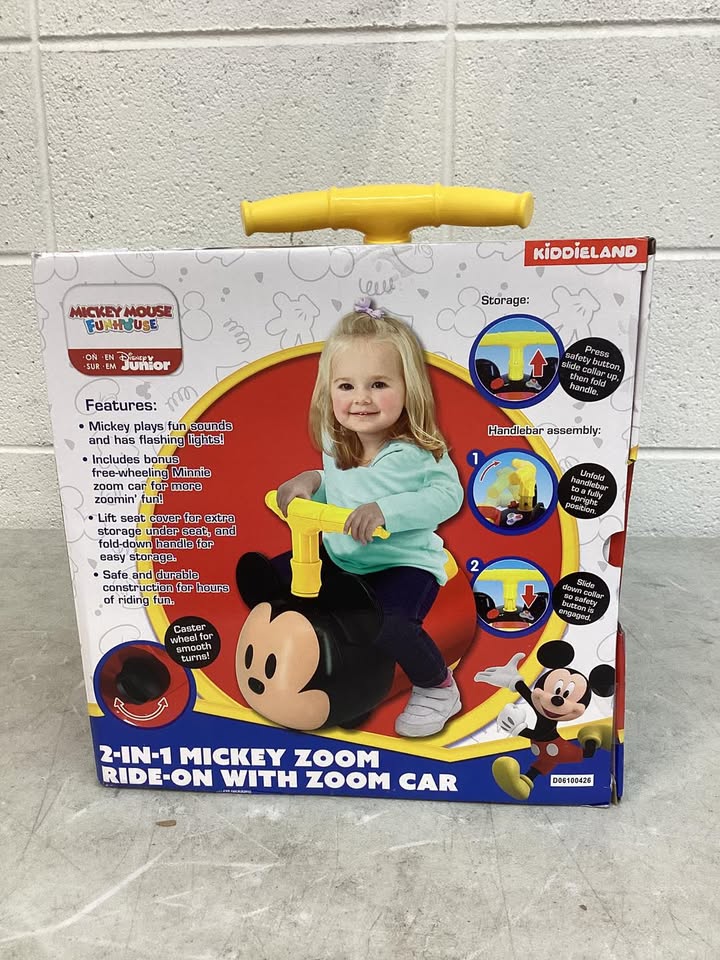 Disney 2 in 1 Zoom Ride-On with Zoom Car