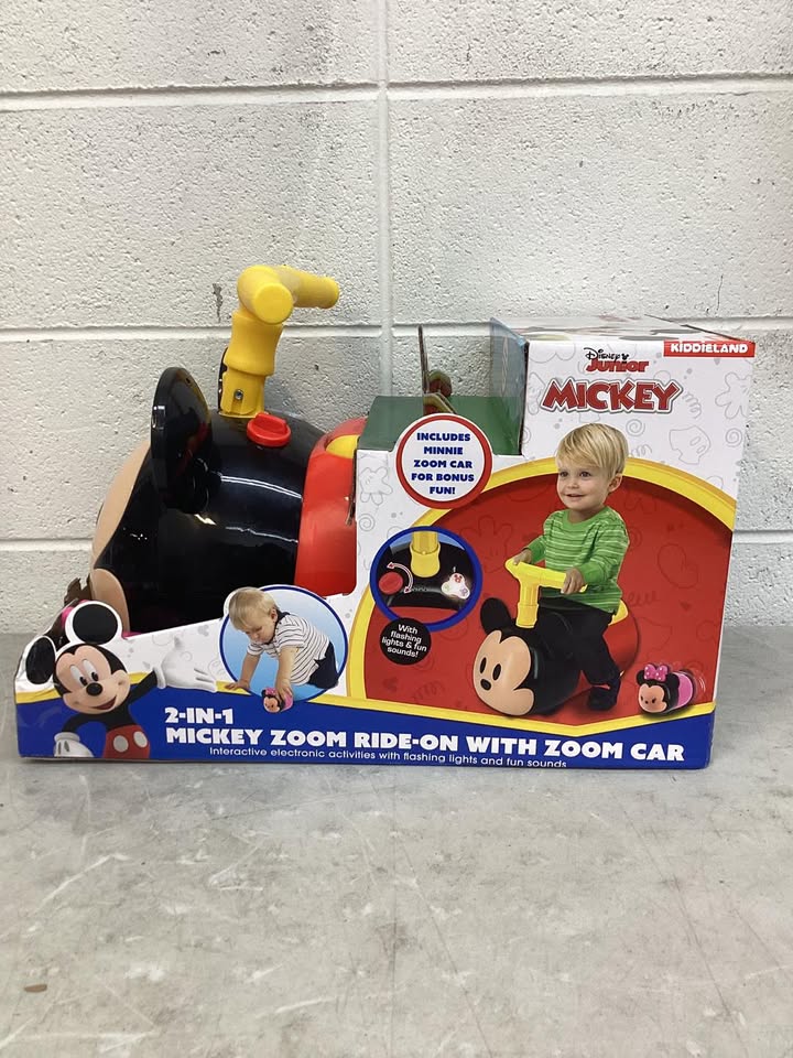 Disney 2 in 1 Zoom Ride-On with Zoom Car