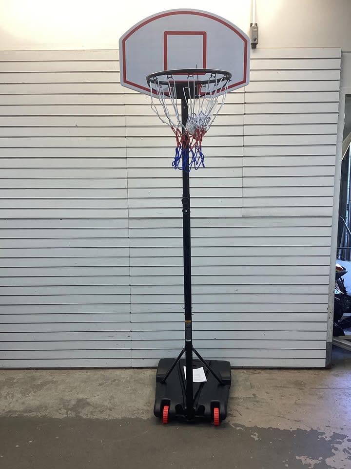 Costway Adjustable Basketball Hoop System Stand with Wheels