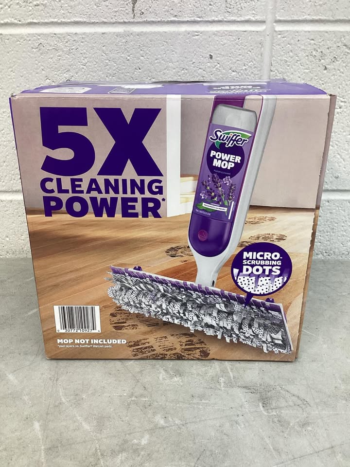 Swiffer PowerMop Refill Bundle, Lavender, 10 Mop Pads + 2 Bottles