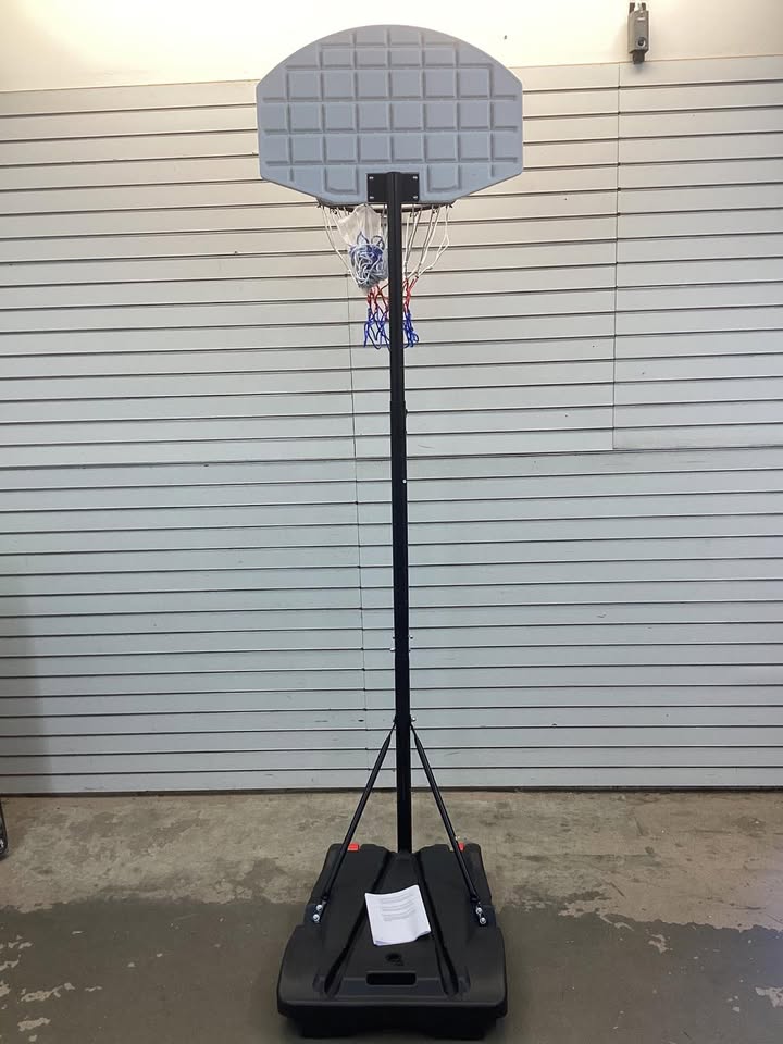 Costway Adjustable Basketball Hoop System Stand with Wheels