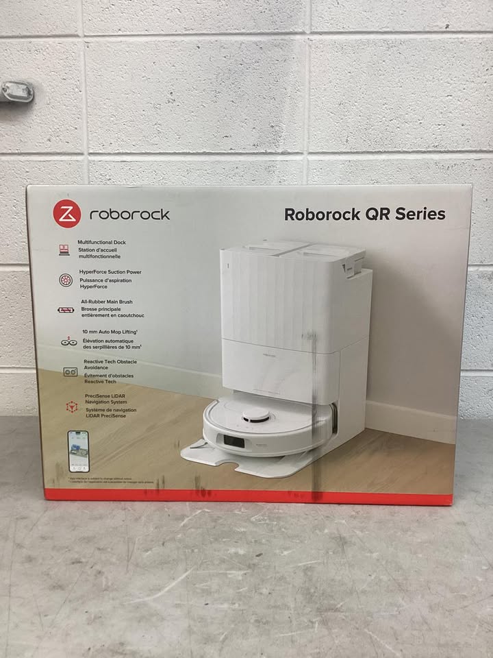 Roborock QRT78 Robot Vacuum & Mop with Multifunction Dock, 10,000Pa Suction, Auto Mop Washing, Self-Emptying & Refill