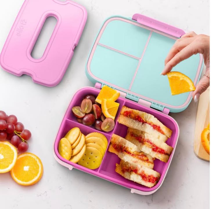 Ello Benni Kids Bento Lunch Box with Carry Handle & Ice Pack