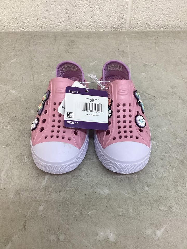 Skechers Toddler Girls Foamies Molded Slip On Shoe Size 11
