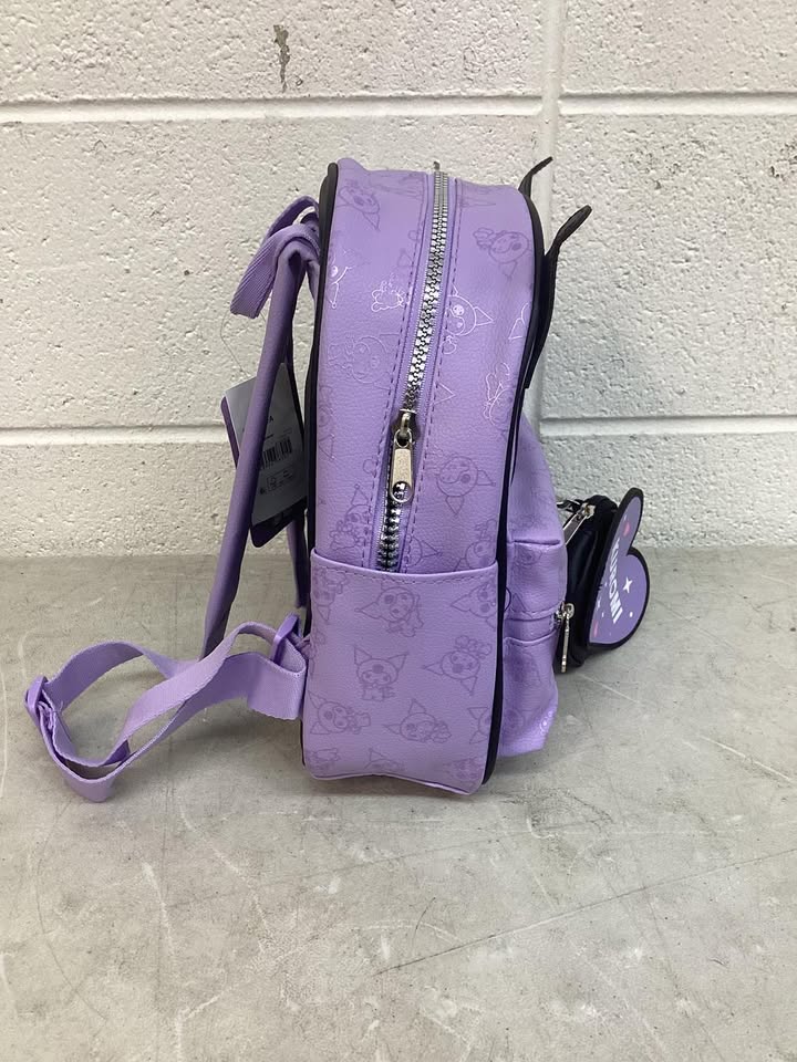 Kuromi Mini Backpack with Coin Pouch Charm