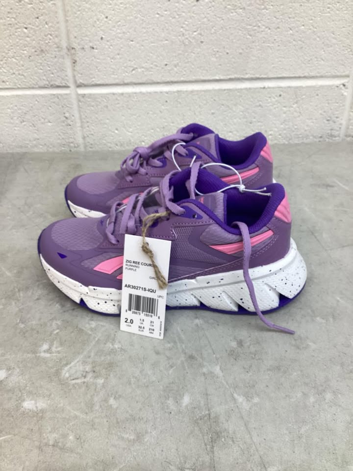 Reebok Girl's Zig Recourse Running Sneaker Size 2
