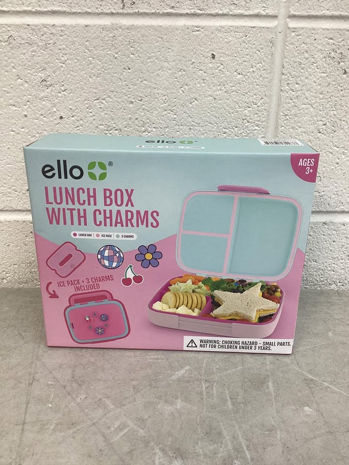 Ello Benni Kids Bento Lunch Box with Carry Handle & Ice Pack