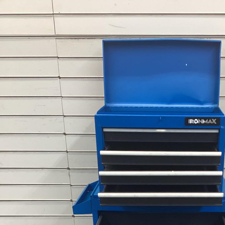 2-in-1 Rolling Tool Chest with 5 Sliding Lockable Drawers