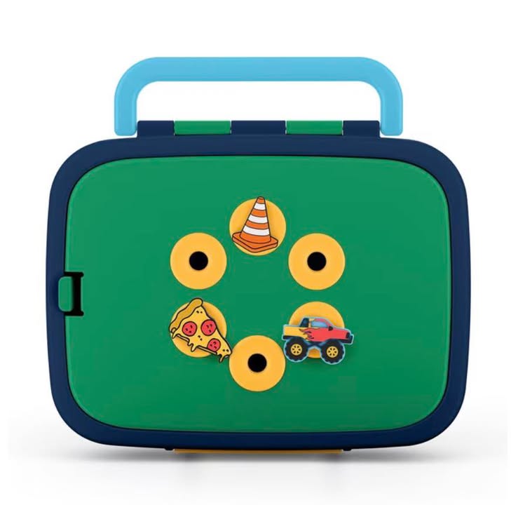 Ello Benni Kids Bento Lunch Box with Carry Handle & Ice Pack