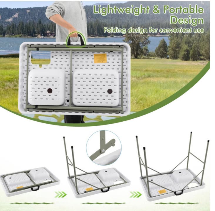 Costway Fish Cleaning Table with 2 Sinks and 360° Rotatable Faucet