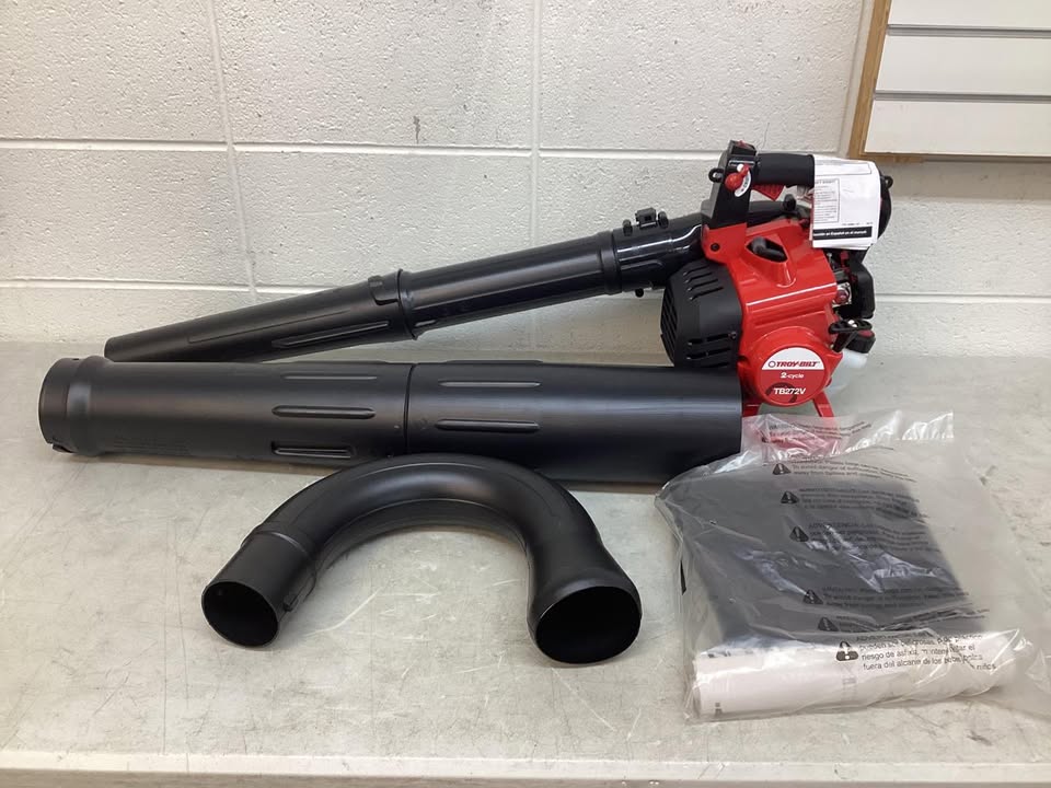 Troy-Bilt TB272V 150 MPH/450 CFM 27cc Gas Handheld Leaf Blower and Vacuum