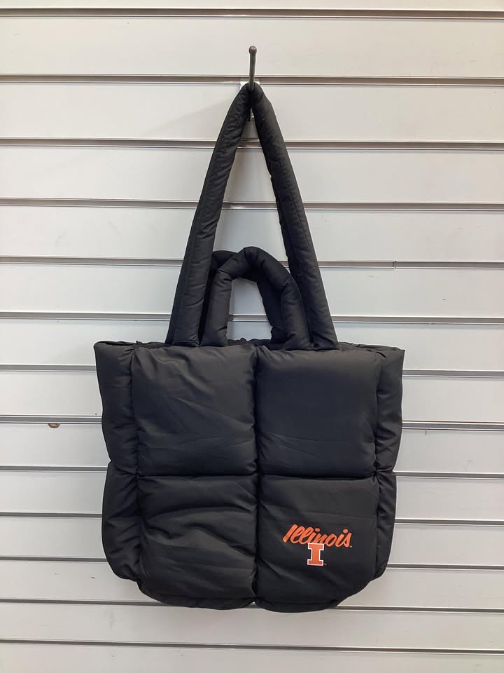 Logo Brands Illinois Fighting Illini Puff Tote