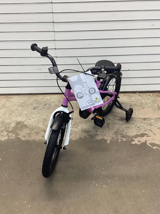 Costway 16 Inch Kids Bike Pink with Training Wheels Adjustable