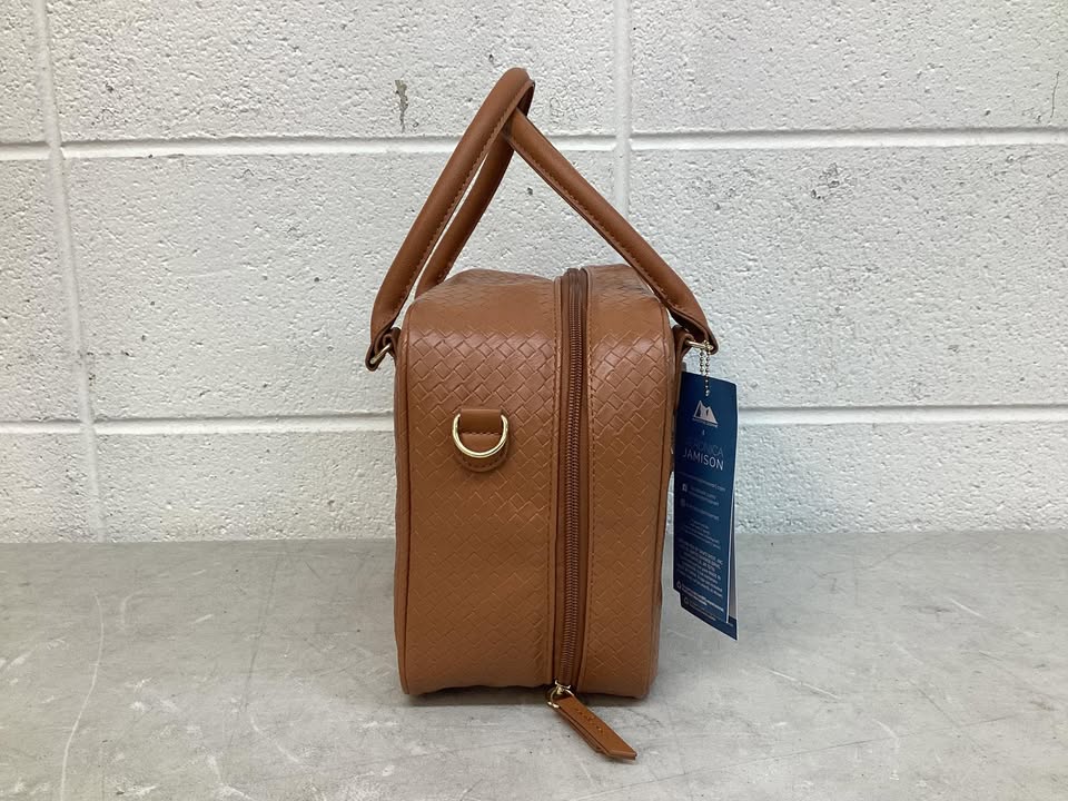 Veronica Jamison Hampton Faux Leather Lunch Tote by Arctic Zone, Lunch Bag with Food Storage & Ice Pack