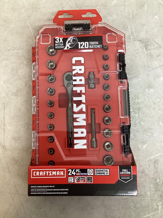 CRAFTSMAN VERSASTACK 24 -Piece Metric and standard (SAE) Mechanics Tool Set