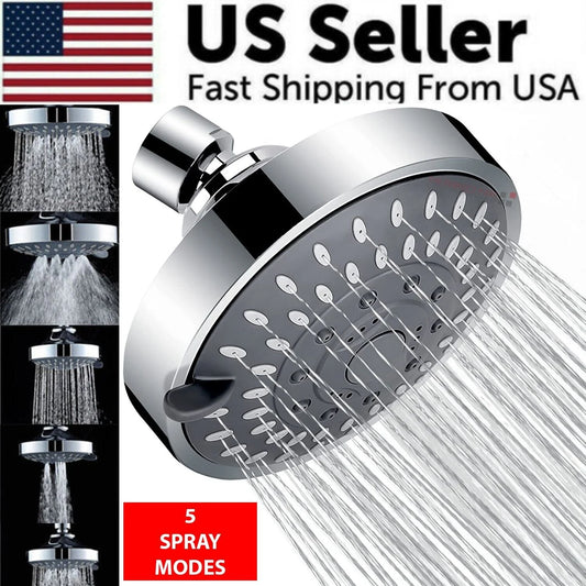 High Pressure Handheld Shower Head – Adjustable Spray Settings for Powerful Bath Experience
