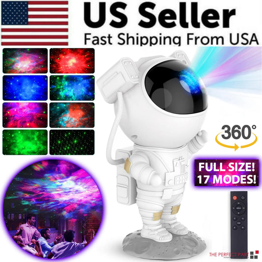 Astronaut Galaxy Projector Night Light – Starry Sky & Ocean LED Lamp with Remote Control for Bedroom & Home Decor