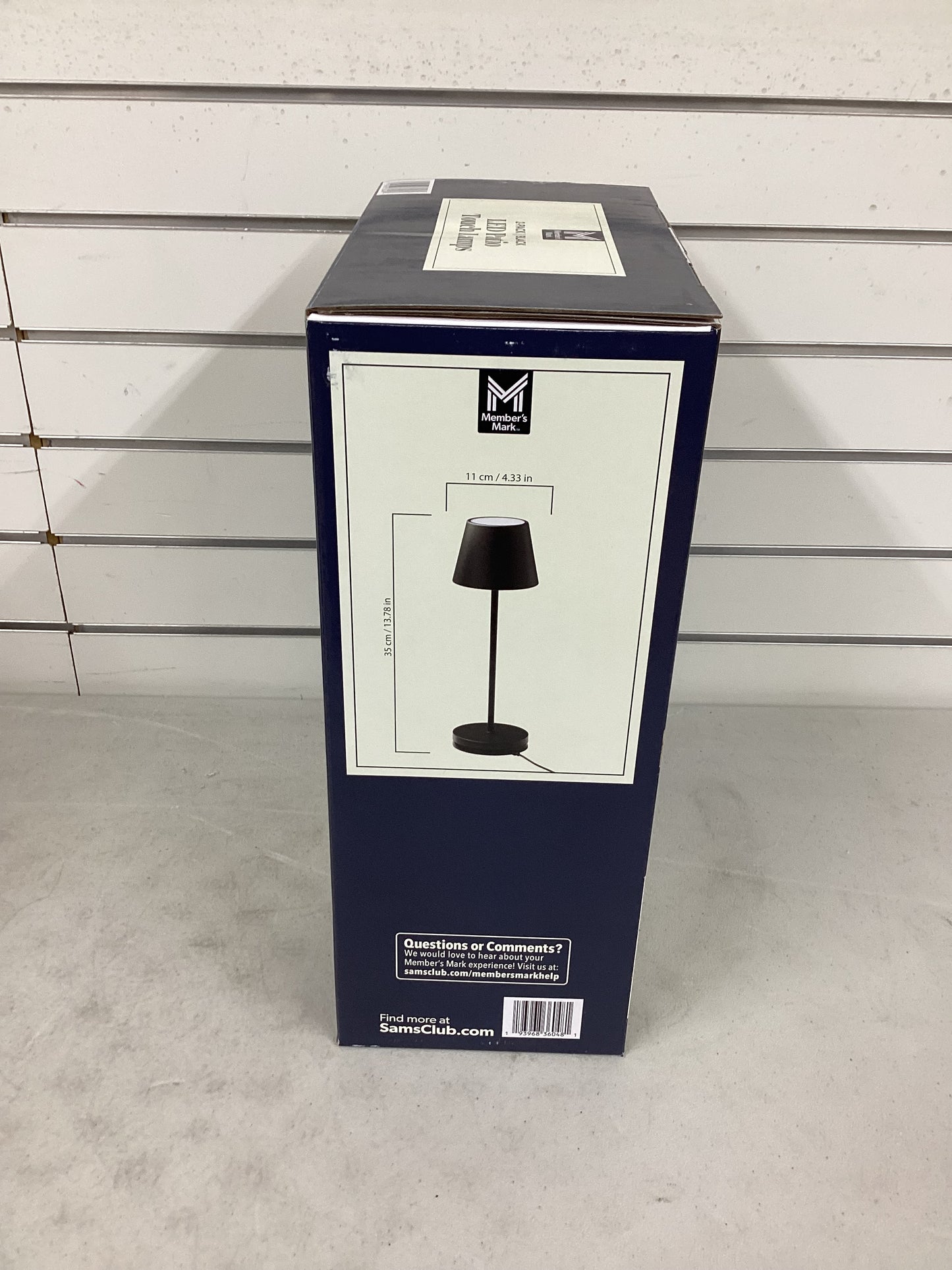 Member's Mark Black LED Patio Touch Lamps, Set of 2