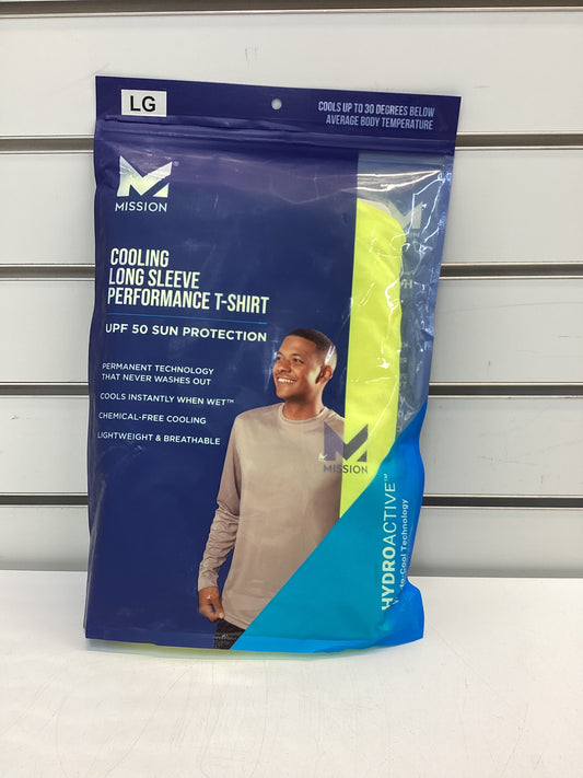 Mission Hi Vis Yellow Cooling Long Sleeve Performance Shirt