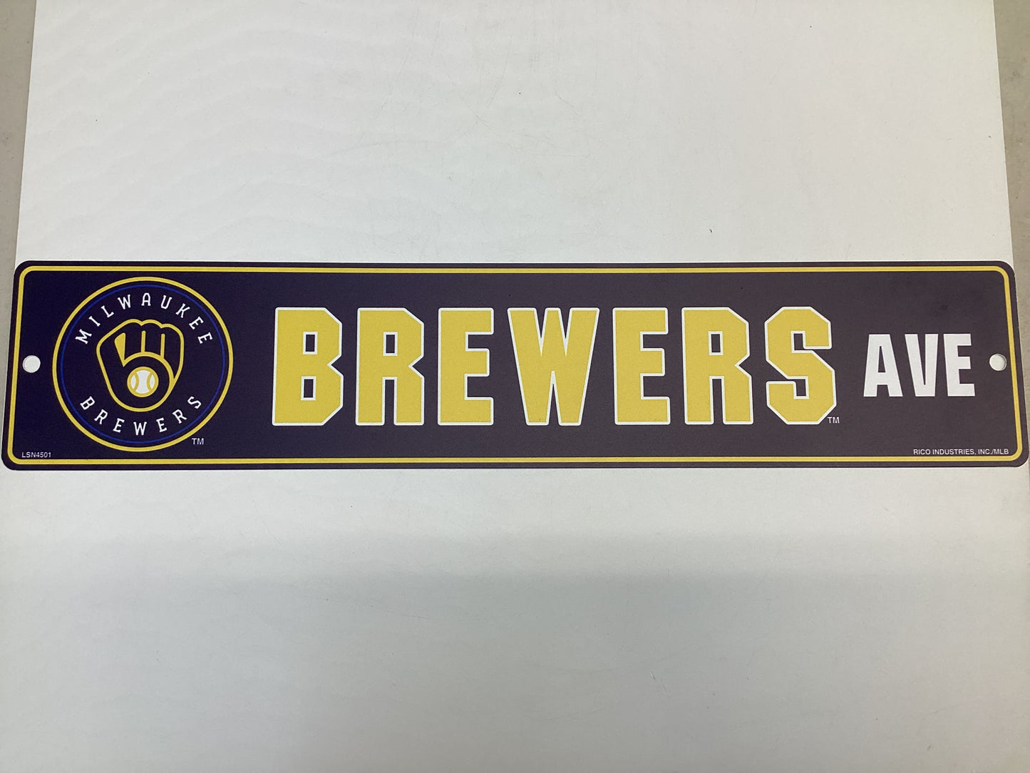 Milwaukee Brewers Street Sign 5" x 24"