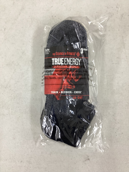 True Energy 3 Pack Sport Lo-Cut Socks Size S/M