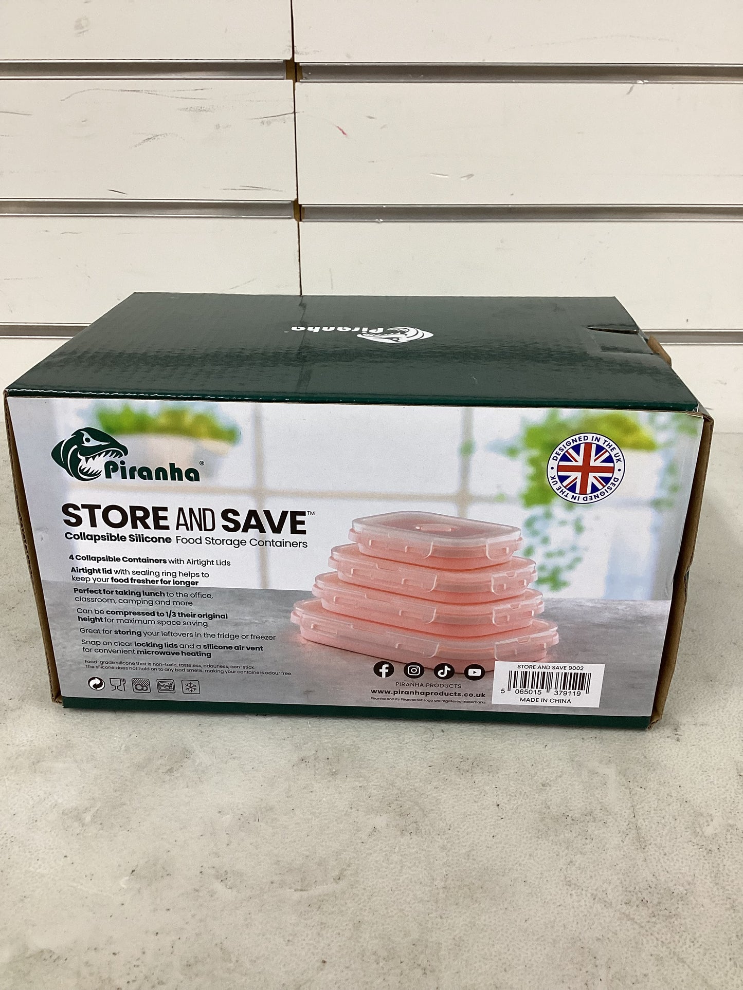 Piranha Set of 4 Collapsible Food Storage Containers