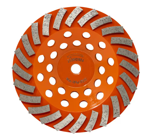 RIDGID 7 in. 24-Segment Turbo Cup Grinding Wheel Power Tool Accessory