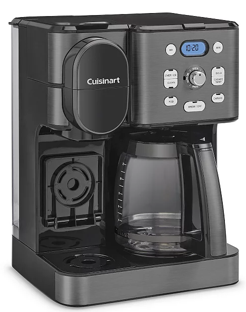 Cuisinart Hot and Iced brew Coffee Center 2-in-1 Coffeemaker Black Stainless Collection
