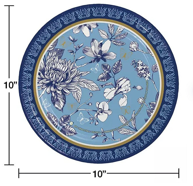 Member's Mark French Floral Paper Plates, 10", 85 ct.