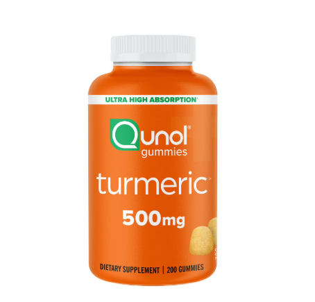 Qunol Turmeric Curcumin Complex Ultra High Absorption Gummies, 200 ct.