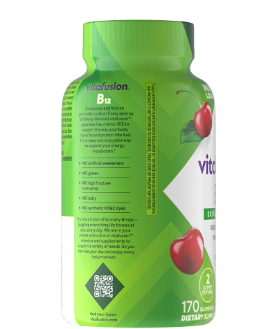 Vitafusion Extra Strength B12 Gummy Vitamins, 170 ct.