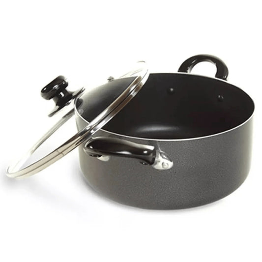Better Chef 8Qt Heavy Gauge Aluminum Dutch Oven with Glass Lid - Premium Cookware for Stews, Soups, and Roasts