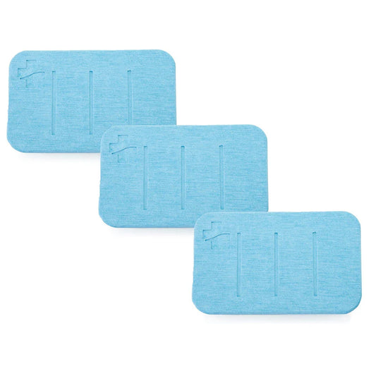 Medic Therapeutics 5" x 3" Diatomite Non-Slip Quick Dry Multipurpose Mat 3-Pack